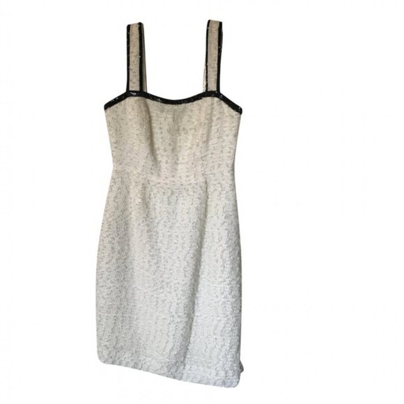 J.Crew Collection White Tweed and Sequin Cocktail Dress NWT - Picture 1 of 4